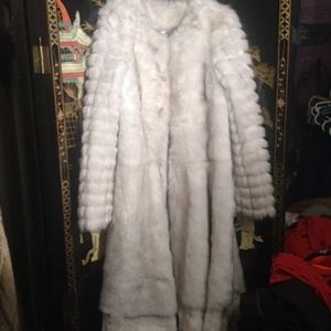 Full length women mink coat